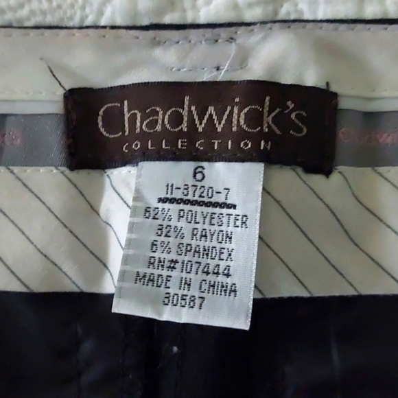 Chadwicks Black Straight Leg Pants - Picture 6 of 8